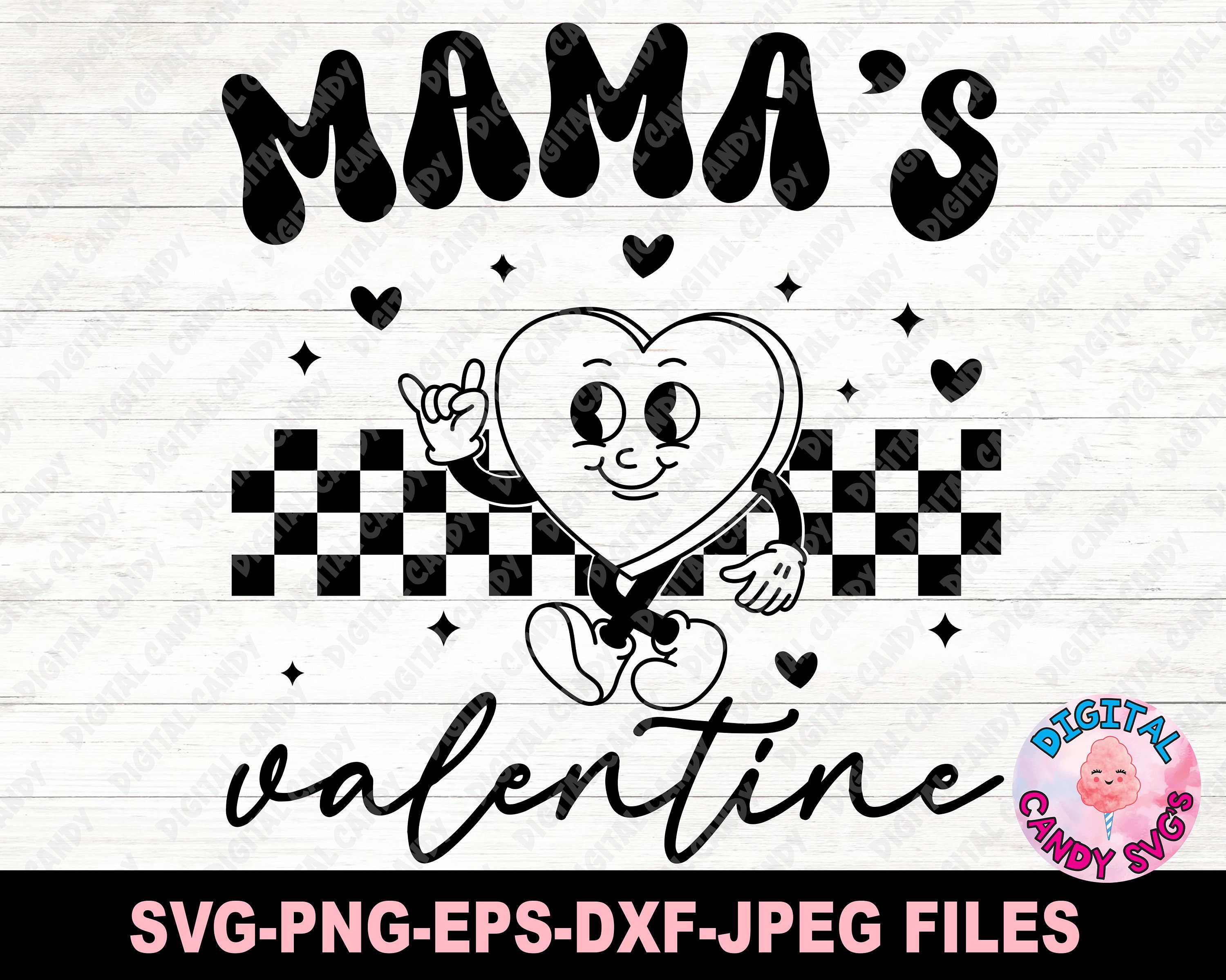 Mama's Valentine Svg, Retro Valentines Svg, Boys Valentines Svg ...