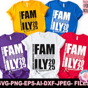 Familiereünie 2025 Svg Png, familiereünie Shirt Svg Png, familievakantie Svg Png, familie-uitje Svg, Family Vibes Svg, Svg-bestanden voor Cricut