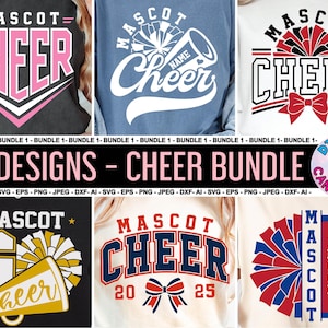 Cheer bundel Svg Png, Cheer Team sjabloon Svg Png, Cheer Mom Svg, Svg-bestanden voor de Cricut, Cheer Team Shirts Svg Png, Cheerleader Svg, Pom Poms
