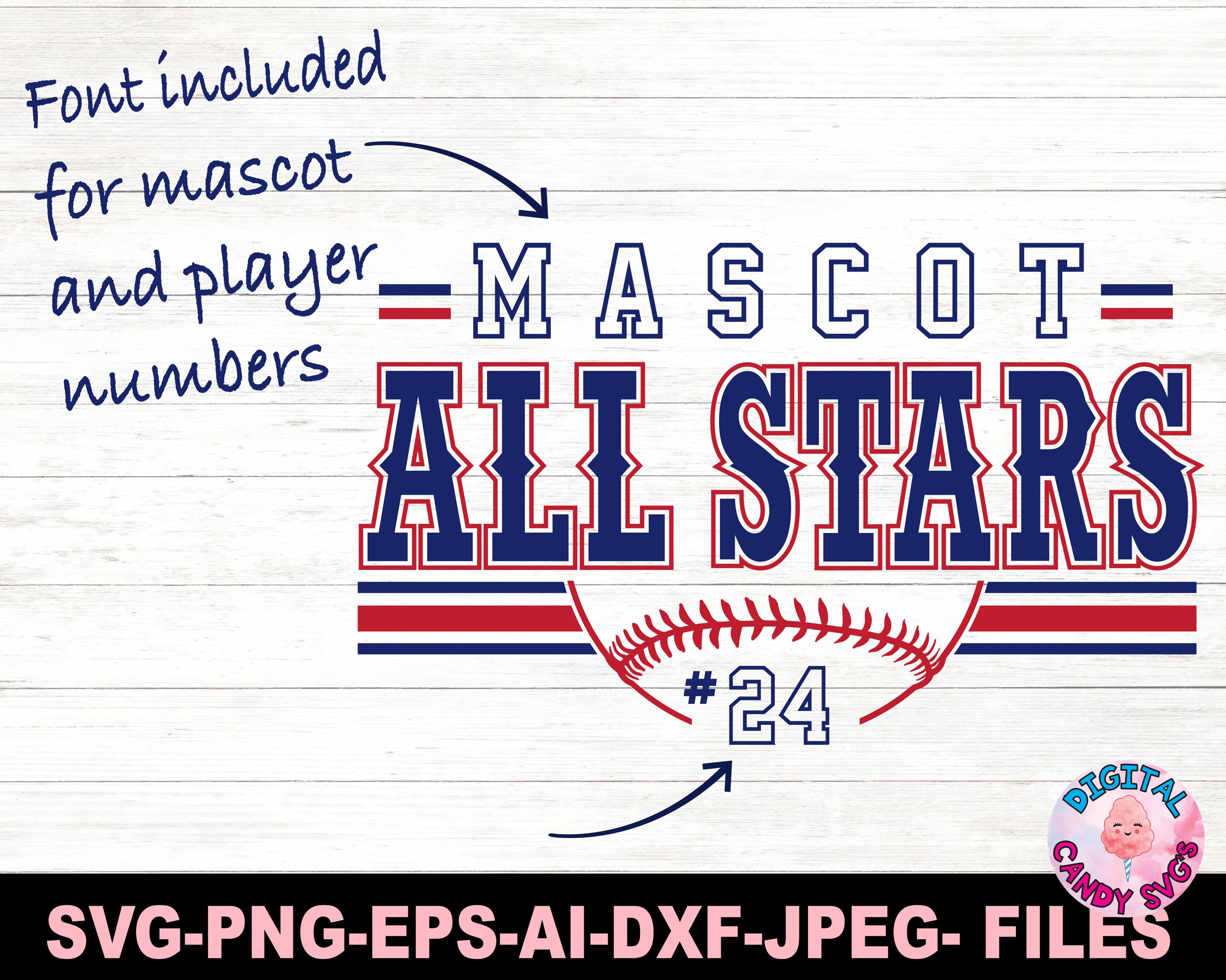 All Stars Svg Png, All Stars Baseball Team Template Svg Png, Baseball ...