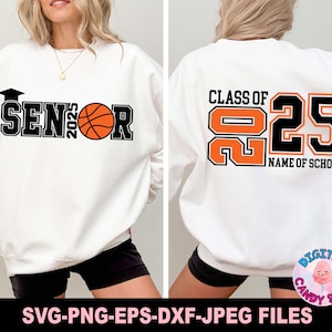 Basketball Senior 2025 svg, Senior svg, Class of 2025 svg, 2025 Grad svg, grad svg, graduate svg, Abschluss svg, svg-Dateien für Cricut, PNG