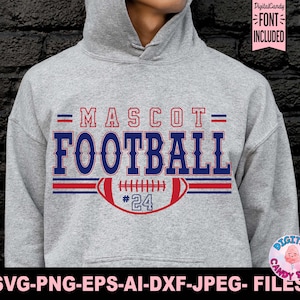Football Svg Png, Football Team Template Svg Png, Football Mom Svg, Svg Files for Cricut, Football Team Shirts Svg Png, Football Logo Svg
