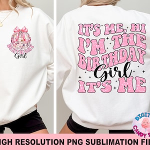 Hola soy yo, soy la cumpleañera Png, cumpleañera Png, bola de discoteca coqueta de cumpleañera Png, coqueta de cumpleaños Png, feliz cumpleaños Png
