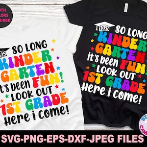 So Long kleuterschool It's Been Fun Svg Png, kleuterschool Graduate Svg Png, kleuterschool Svg, 2025 Grad Svg Png, Svg-bestanden voor Cricut, Grad