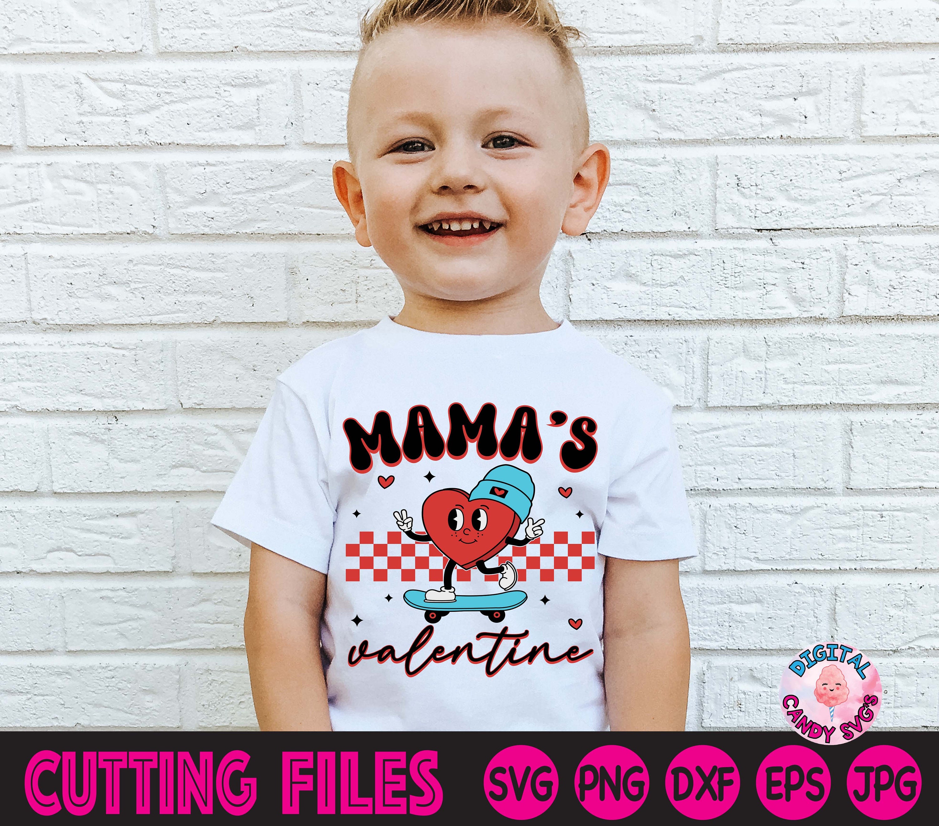 Mama's Valentine Svg, Retro Valentines Svg, Boys Valentines Svg ...