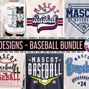 Baseball Bundle Svg Png, Modello squadra di baseball Svg Png, Baseball Mom Svg, File Svg per Cricut, Magliette squadra di baseball Svg Png, Logo baseball
