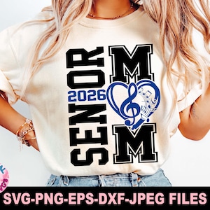 Senior Band Mom svg Png, Senior Band svg Png, Senior svg, Brass Band svg Png, Senior 2026 svg, Klasse von 2026 svg, svg-Dateien für Cricut