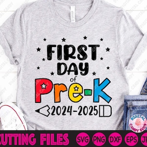 First Day Of Pre-K, First Day of School Svg, Pre-K Svg, Svg Files for Cricut, Silhouette Files, Hello Pre-K Svg, Teacher Svg, Preschool Svg
