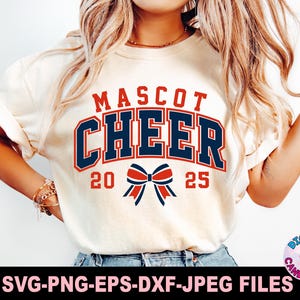 Cheer Svg Png, Svg de pom-pom girl, Svg de pom-pom girl, Cheer Mom Svg, pompons Svg, mégaphone Svg, fichiers Svg pour Cricut, Cheer équipe modèle Svg