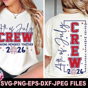 4th of July Crew Svg Png, Family 4th of July Svg, 4th Of July Svg Png, Independence Day Svg, Patriotic Svg, Svg Files for Cricut, America