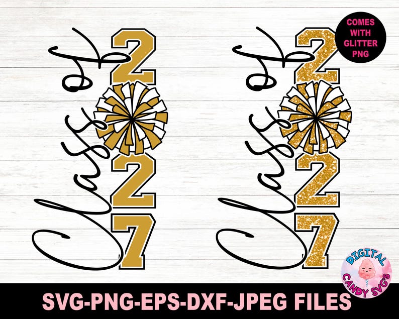 シニア応援 SVG PNG、シニア 2027 SVG、シニア SVG、卒業生 SVG、卒業式 SVG、2027 年卒業クラス SVG、2027 卒業生 SVG、Cricut 用 SVG ファイル、PNG 画像 7