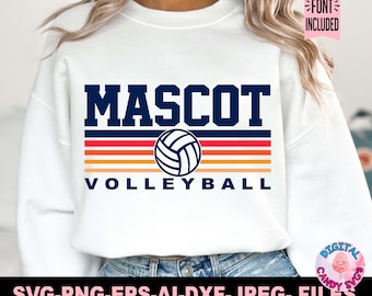 Volleyball Svg Png, Volleyball Team Template Svg Png, Volleyball Mom Svg, Svg Files for Cricut, Volleyball Team Shirts Svg Png, Logo Svg