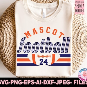 Football Svg Png, Football Team Template Svg Png, Football Mom Svg, Svg Files for Cricut, Football Team Shirts Svg Png, Football Logo Svg