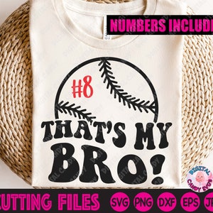 Das ist mein Bro geschnitten Datei für Cricut, Baseball Mama SVG