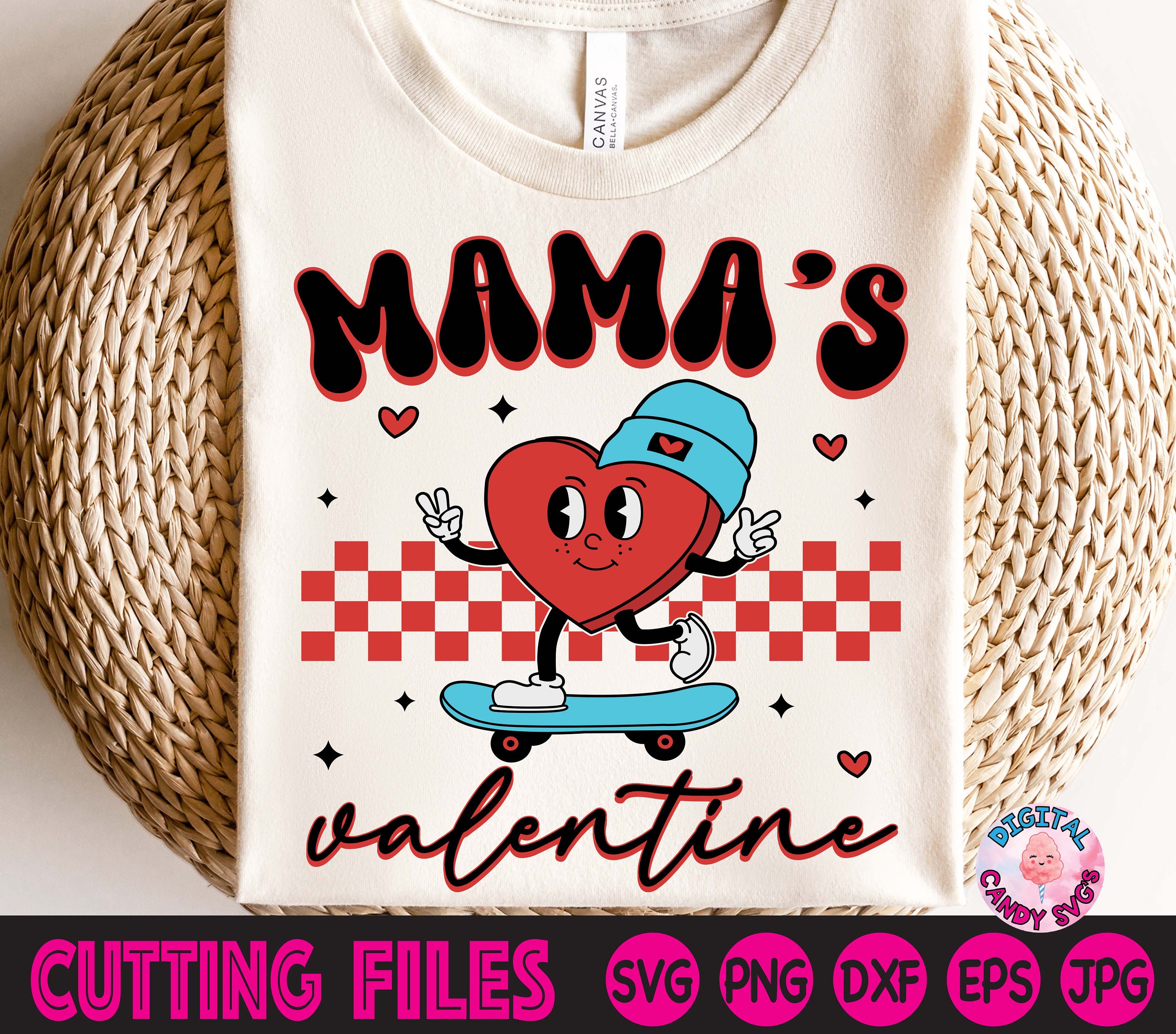 Mama's Valentine Svg, Retro Valentines Svg, Boys Valentines Svg ...