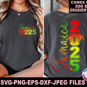 Vacaciones en Jamaica 2025 (Svg/Png), Viaje a Jamaica (Svg/Png), Verano (Svg/Png), Vacaciones familiares (Svg), Modo vacaciones (Svg), Viaje (Svg/Png), Archivos Svg para Cricut
