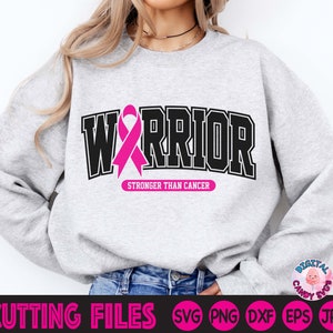 Svg de guerrier du cancer du sein, ruban rose, Svg de survivante du cancer, équipe de soutien, ensemble, nous combattons les fichiers Svg pour Cricut, lutte contre le cancer