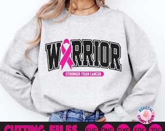 Breast Cancer Warrior Svg, Pink Ribbon Svg, Cancer Survivor Svg, Support Squad, Together We Fight Svg, Svg Files for Cricut, Fight Cancer