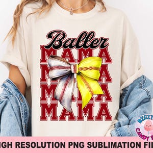 Honkbal en softbal Mama png, Raising Ballers png, Mama of Ballers png, Game Day png, bestanden voor kleurstofsublimatie, retro honkbal png