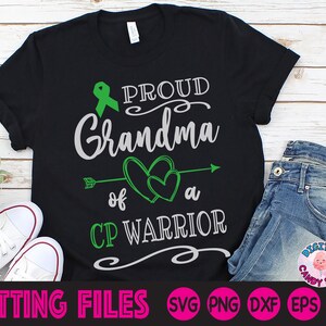 Paralisi cerebrale Svg Png, CP Warrior Svg, Paralisi cerebrale nonna Svg Png, Bisogni speciali Svg, Sorella Svg, File Svg per Cricut, Nonna Svg Png