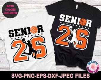 Archivos SVG para Cricut: Baloncesto Senior 2026, Aire Senior 2026, Senior SVG, Senior 2026 SVG, Graduado SVG, Graduación SVG, Archivos SVG para Cricut, PNG