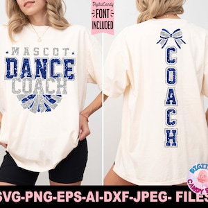 Dance Coach Svg Png, Dance Svg Png, Pom Pom Dance Svg Png, Svg Files for Cricut, Dance Team Template Svg, Dance Mom Svg Png, Pom Poms Svg