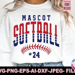 Softball Svg Png, Softball Team Template Svg Png, Softball Mom Svg, Svg Files for Cricut, Softball Team Shirts Svg Png, Softball Logo Svg