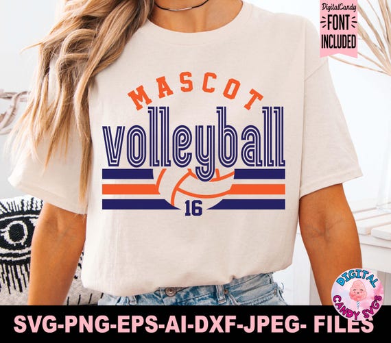 Volleyball Svg Png, Volleyball Team Template Svg Png, Volleyball Mom Svg, Svg Files for Cricut, Volleyball Team Shirts Svg Png, Logo Svg