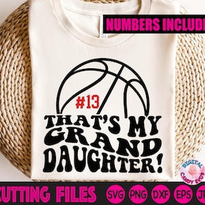 Essa é minha neta Svg Png, Avó de basquete Svg Png, Mãe de basquete Svg, Essa é minha garota Svg, Arquivos Svg para Cricut, Arquivos Silhouette