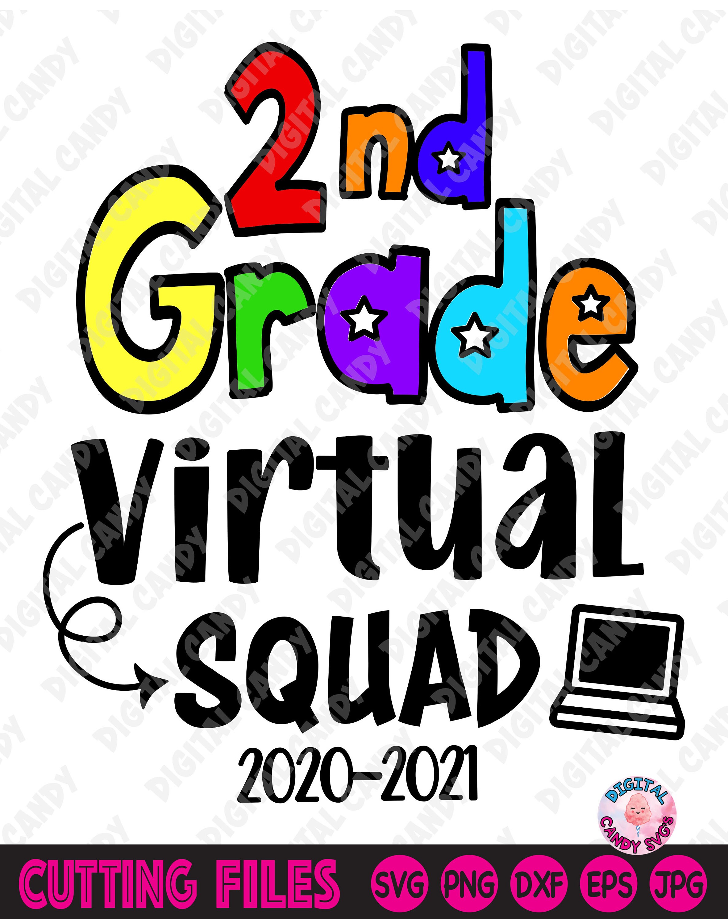 2nd Grade Virtual Squad Svg 2nd Grade Squad Svg Virtual Etsy