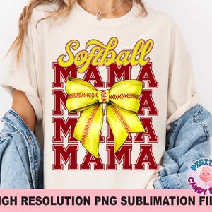 Softball Mama png, honkbal png, strik softbal png, coquettesoftbal png, png, speeldag png, bestanden voor kleurstofsublimatie, retrosoftbal png