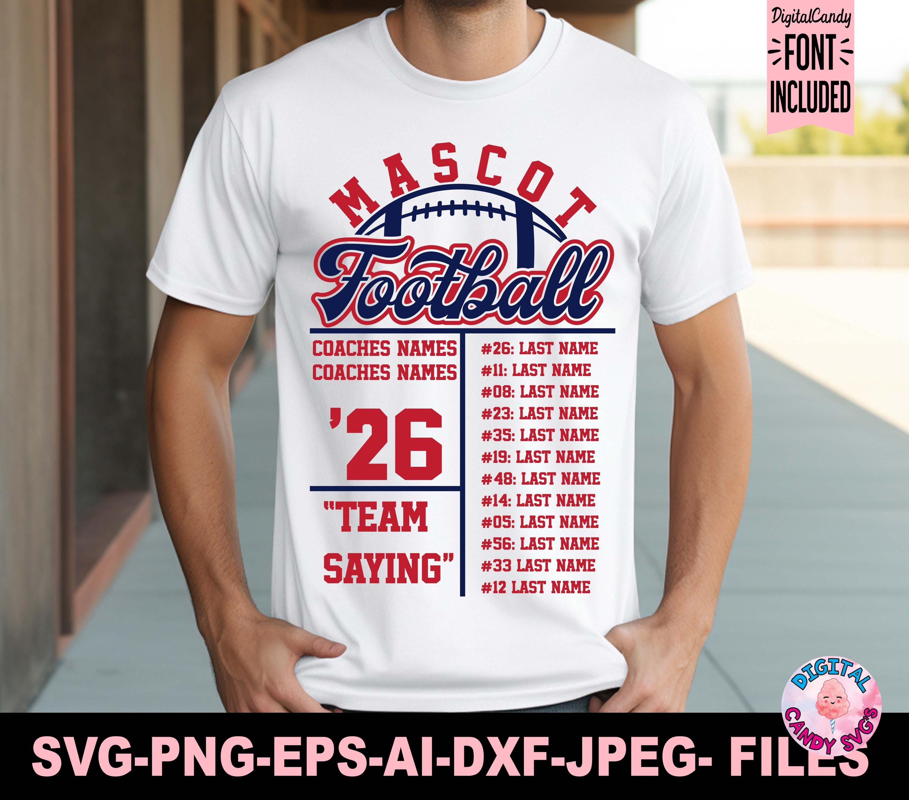 Sport Roster Svg Football Team Roster Svg Png, Football Svg Png, Football Team Template ...