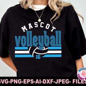 Volleyball Svg Png, Volleyball Team Template Svg Png, Volleyball Mom Svg, Svg Files for Cricut, Volleyball Team Shirts Svg Png, Logo Svg image 5