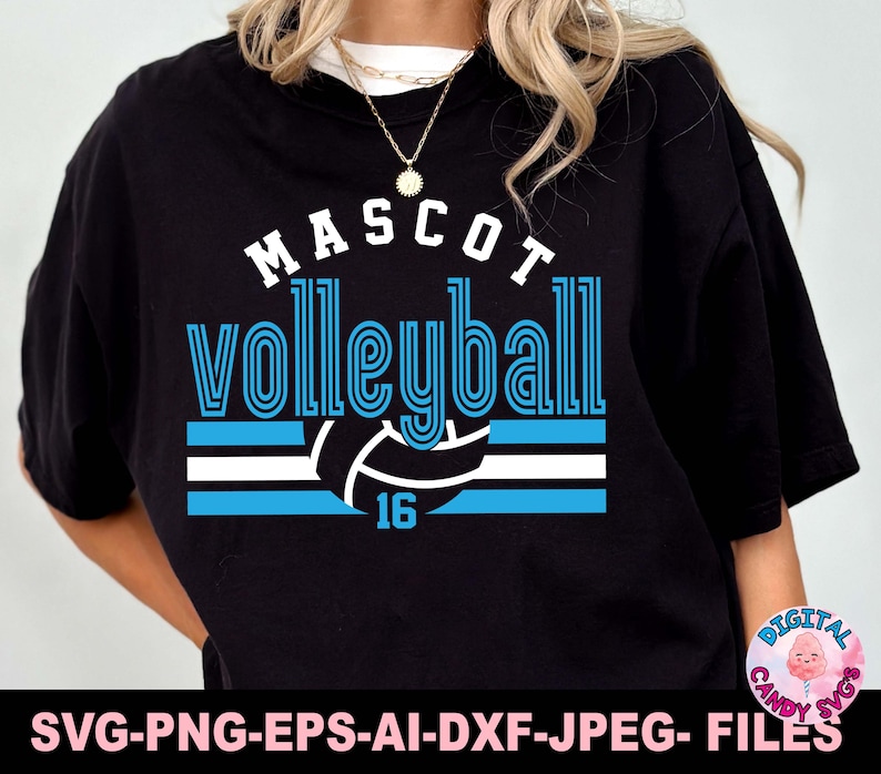 Volleyball Svg Png, Volleyball Team Template Svg Png, Volleyball Mom Svg, Svg Files for Cricut, Volleyball Team Shirts Svg Png, Logo Svg image 5