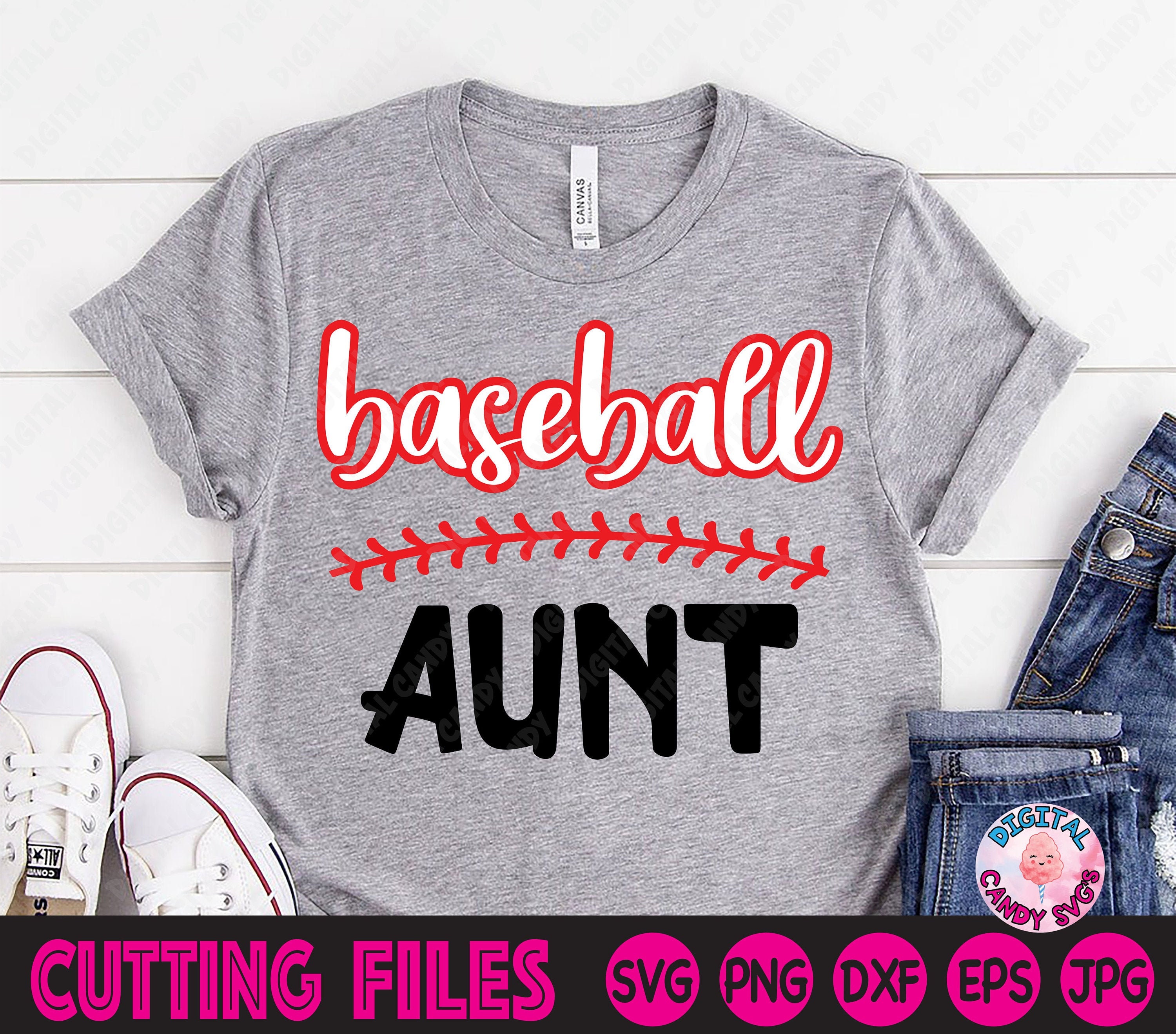 Baseball Aunt Svg Baseball Svg Baseball Aunt Shirt Baseball Etsy