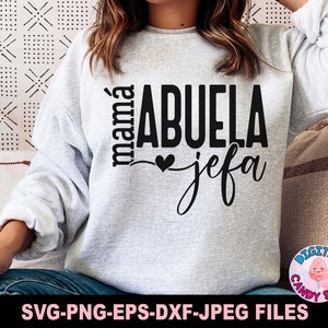 Latina SVG, Spanischer Muttertag SVG, Abuela SVG, Jefa SVG, Ella Es Mama SVG, Madre SVG, Chingona SVG, SVG-Dateien für Cricut