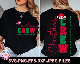 Christmas Crew Svg Png, Merry Christmas Svg Png, Family Christmas Svg Png, Svg Files For Cricut, Matching Family Christmas Shirts Svg Png