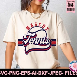 Tenis Svg Png, Plantilla de equipo de tenis Svg Png, Mamá de tenis Svg, Archivos Svg para Cricut, Camisetas de equipo de tenis Svg Png, Logotipo de tenis Svg