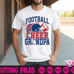 Futebol e Cheer Grandpa Svg Png, Futebol Grandpa Svg Png, Cheer Grandpa Svg Png, Cheer Svg Png, Futebol Svg Png, Arquivos Svg para Cricut
