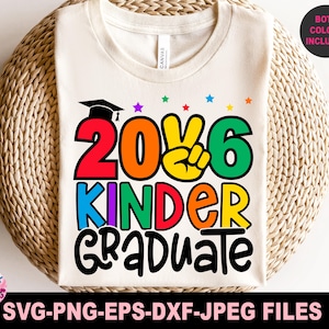 Kindergarten Grad Svg Png, Kindergarten Graduate Svg, Svg Files for Cricut, 2026 Kinder Grad Svg, Graduate Svg, Mom of Kinder Grad Svg Png