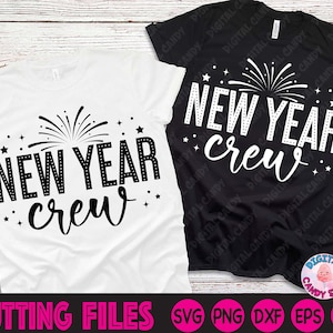 Nieuwjaar bemanning Svg, New Years Eve Svg, gelukkig Nieuwjaar Svg, Svg-bestanden voor de Cricut, Silhouette-bestanden, Cheers To The New Year Svg, 2024 Svg