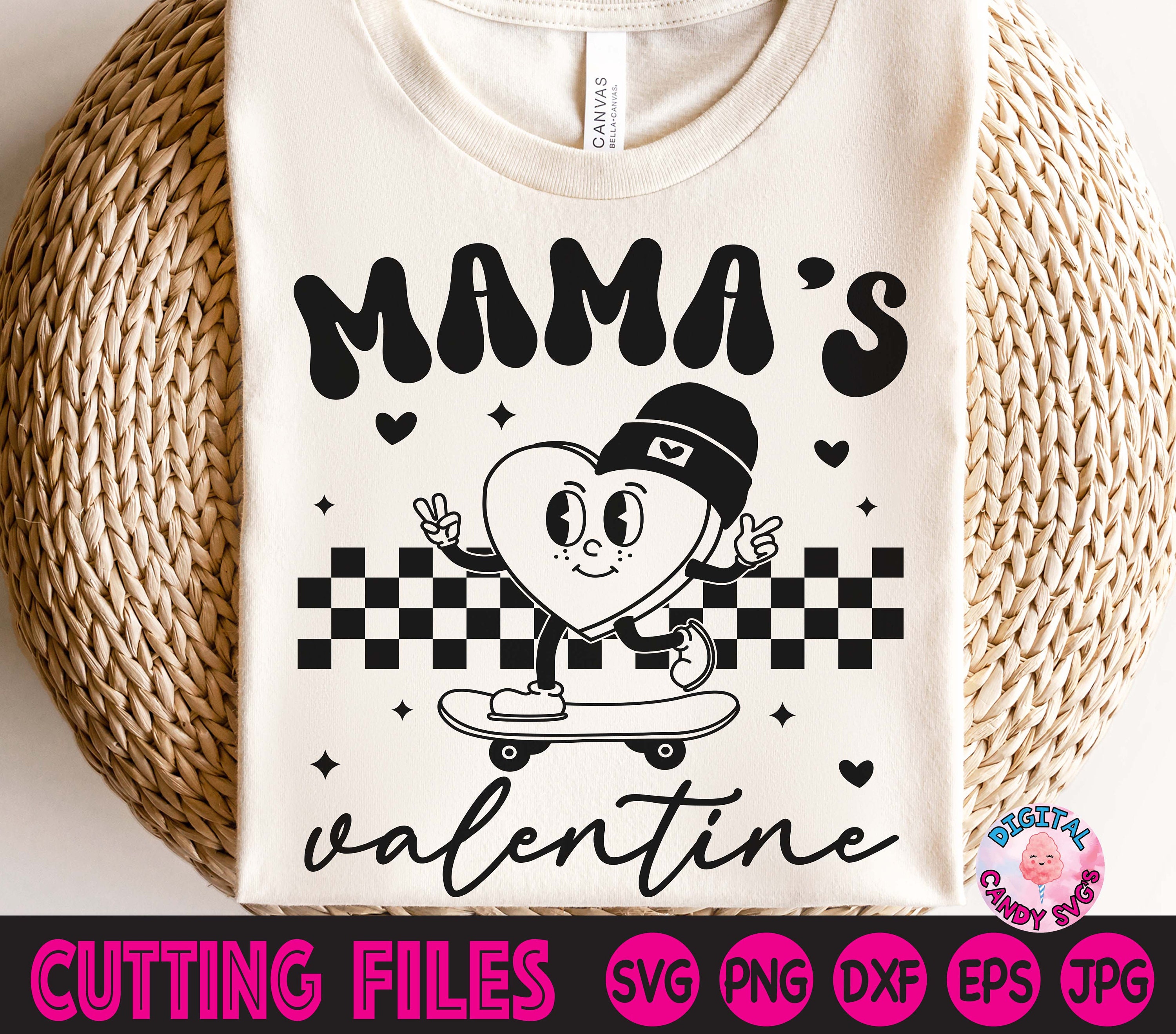 Mama's Valentine Svg, Retro Valentines Svg, Boys Valentines Svg ...