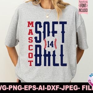 Softball Svg Png, Softball Team Template Svg Png, Softball Mom Svg, Svg Files for Cricut, Softball Team Shirts Svg Png, Softball Logo Svg