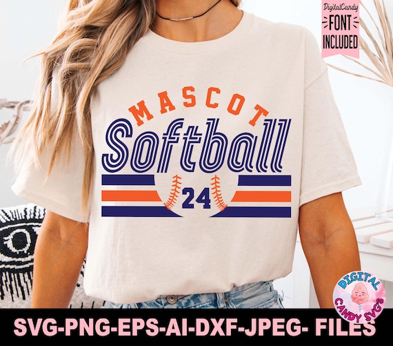 Softball Svg Png, Softball Team Template Svg Png, Softball Mom Svg, Svg Files for Cricut, Softball Team Shirts Svg Png, Softball Logo Svg