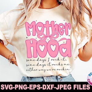 Mutterschaft kokett Schleife svg Png, freche Muttertag svg, lustige Momß-Svg, sarkastische Mama Retro-Svg, Mom-Shirt-Design-Svg, svg-Dateien für Cricut