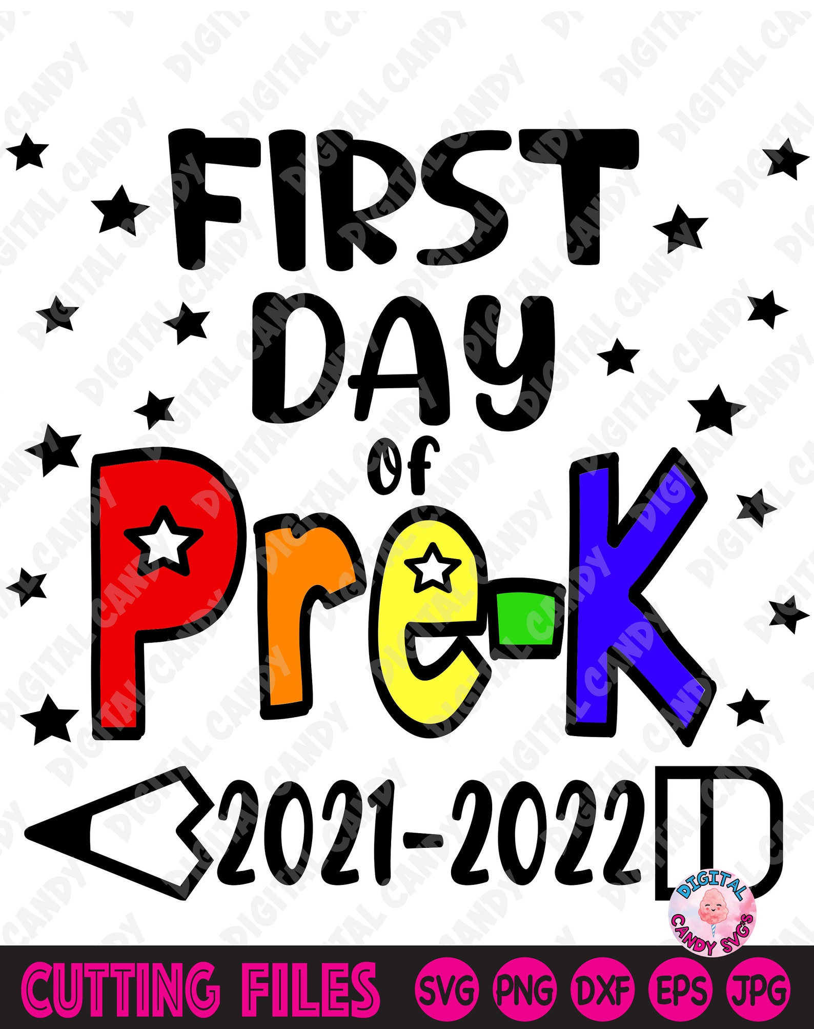 First Day of Prek First Day of School Svg Prek Svg Svg Etsy