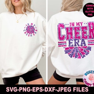 In My Cheer Era Svg Png, Cheer Svg Png, Cheerleading Svg, Cheerleader Svg, Cheer Mom Svg, Pom poms Svg, Megaphone Svg, Arquivos Svg para Cricut