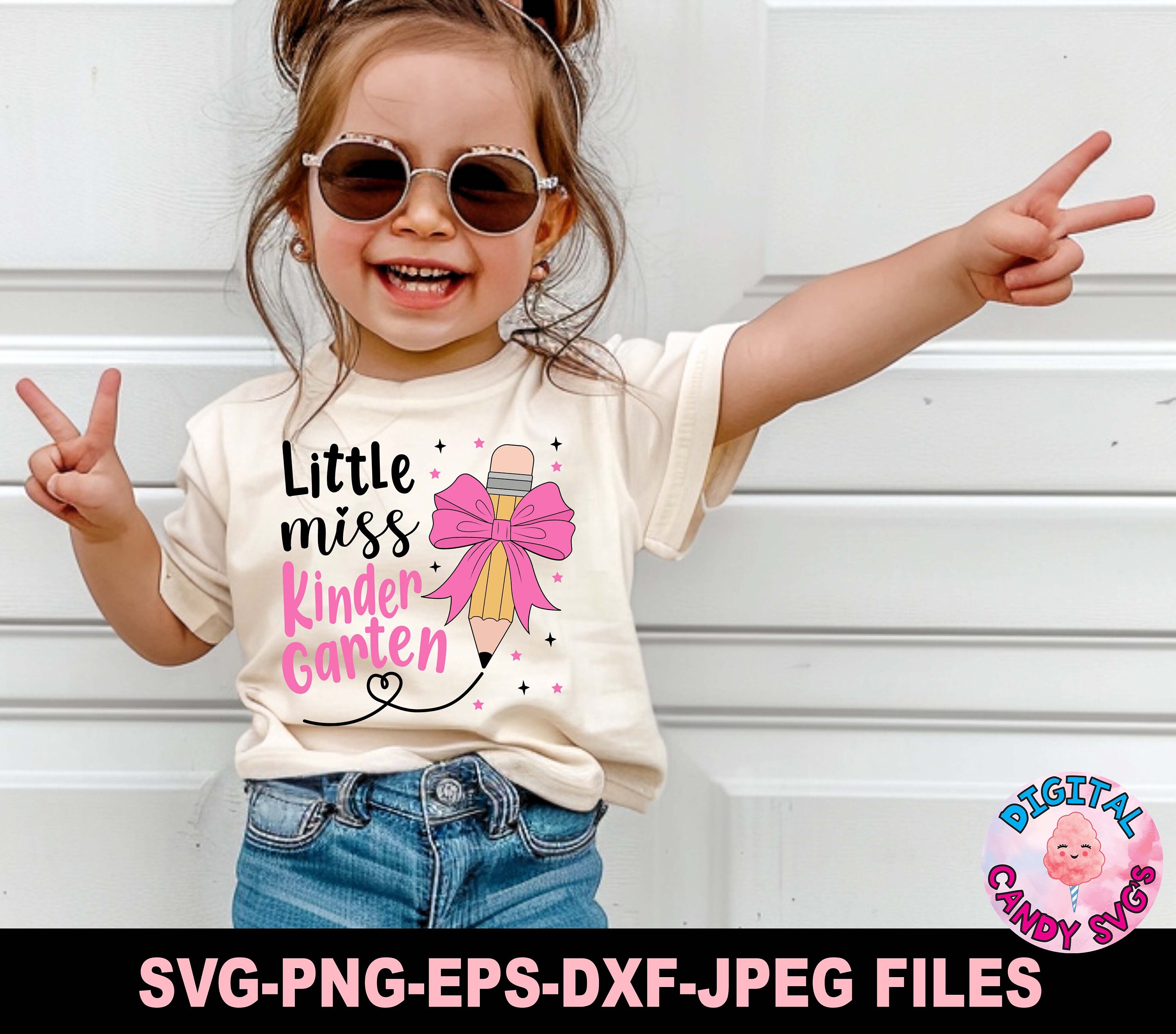 Little Miss Kindergarten Svg Png, Kindergarten Svg Png, Back to School ...