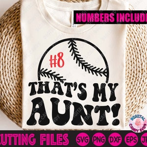 Das ist meine Tante SVG, Baseball Rüstung, Softball Monogramm, Softball Tante, Baseball Monogramm Datei, SVG-Dateien für Cricut, Silhouette, PNG