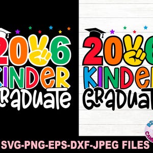 Kindergarten Grad Svg Png, Kindergarten Graduate Svg, Svg Files for Cricut, 2026 Kinder Grad Svg, Graduate Svg, Mom of Kinder Grad Svg Png image 2